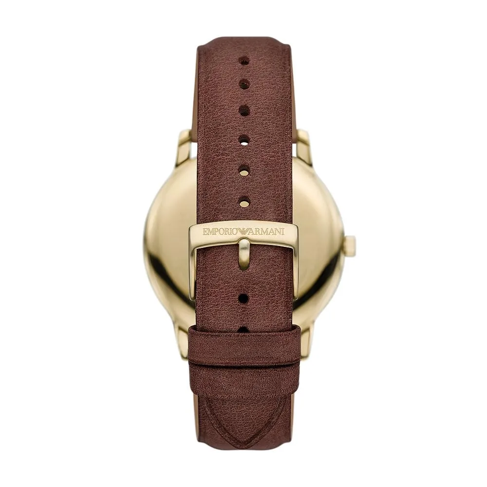 Emporio Armani Orologio Uomo Marrone Oro
