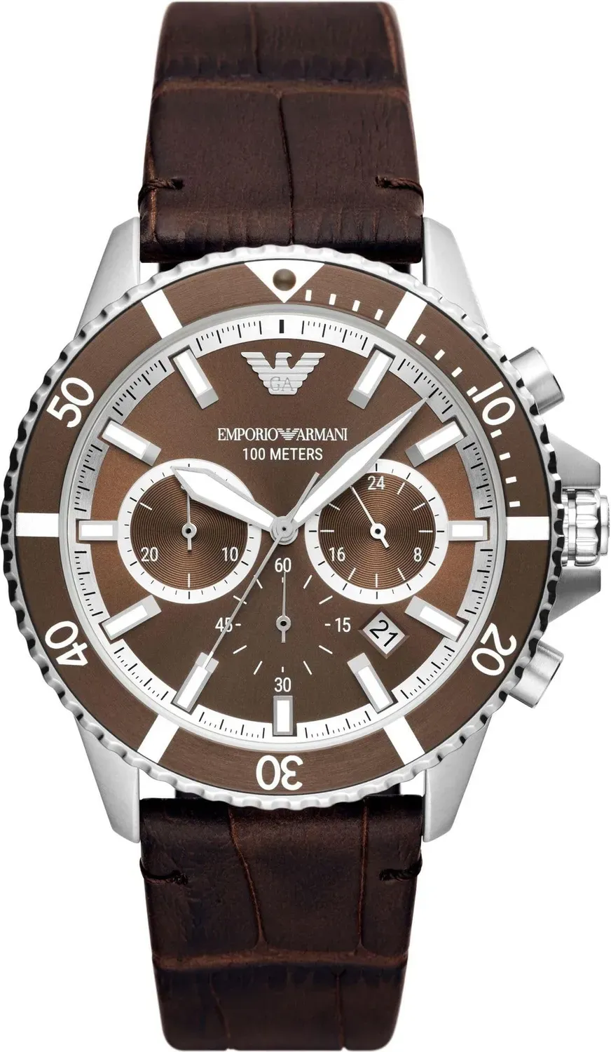Emporio Armani AR11486 Orologio Uomo 43mm Pelle Cronografo