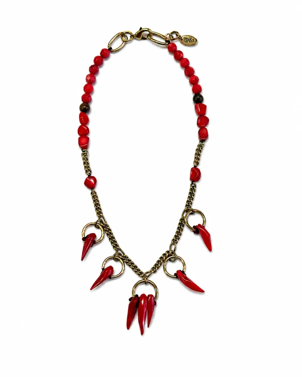 Rada Corni Rossi collana corallo portafortuna