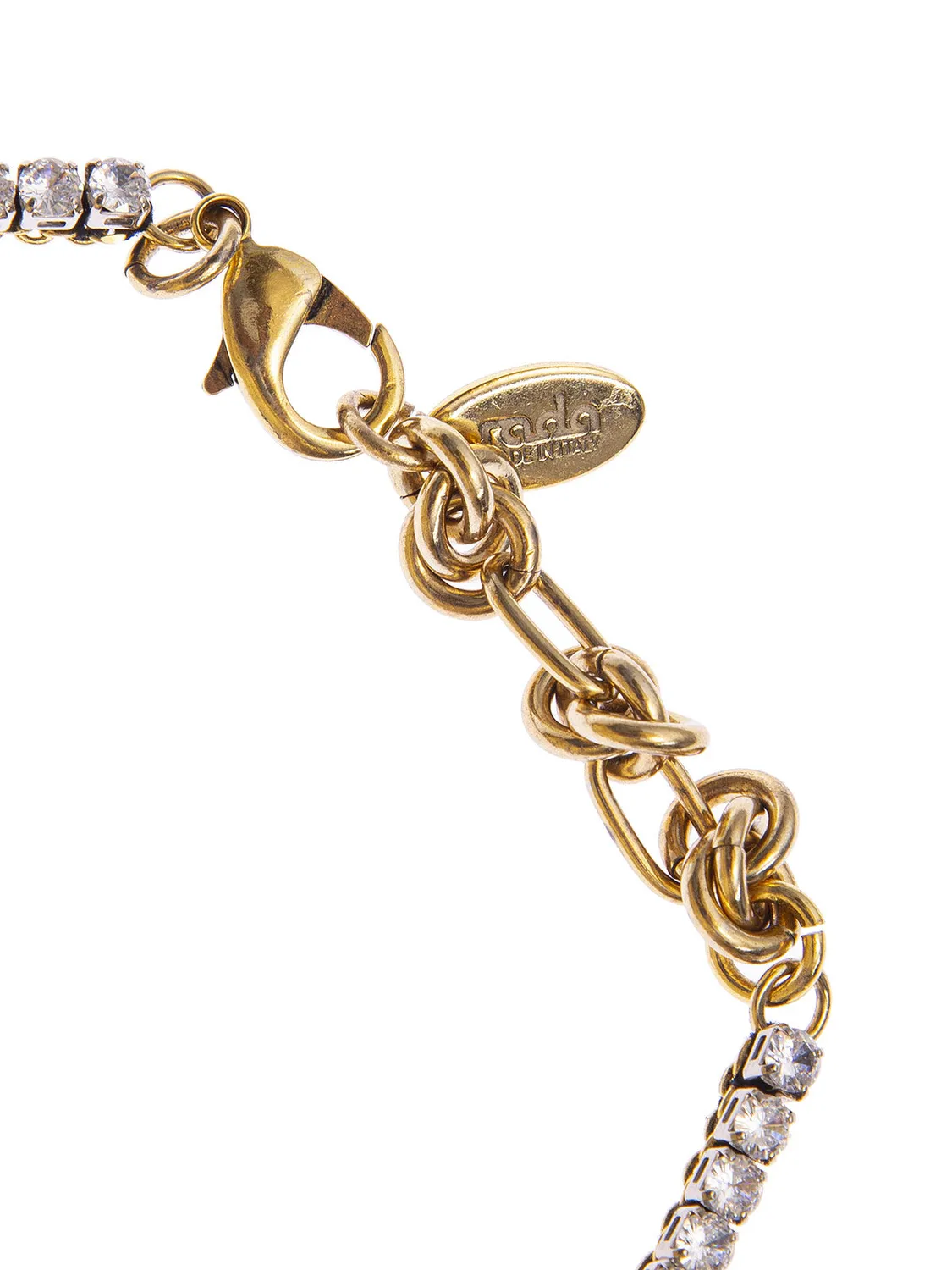 Rada Bocca Ricamata collana girocollo strass rossi