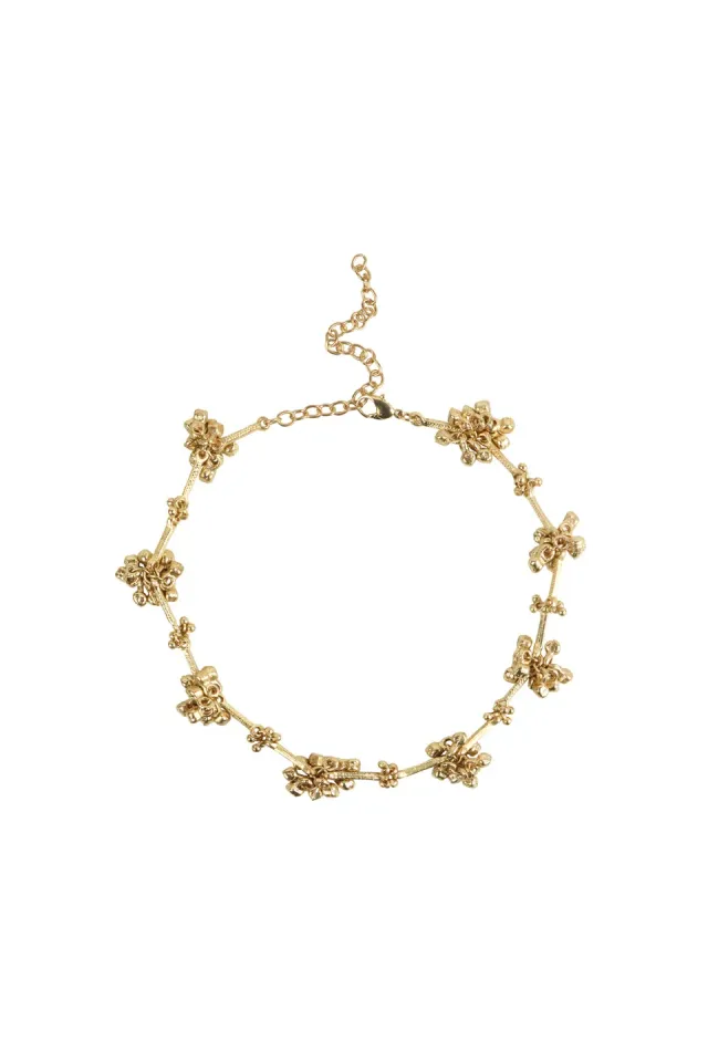 House of Tuhina Noor Ghungroo Grape collana grappolo oro