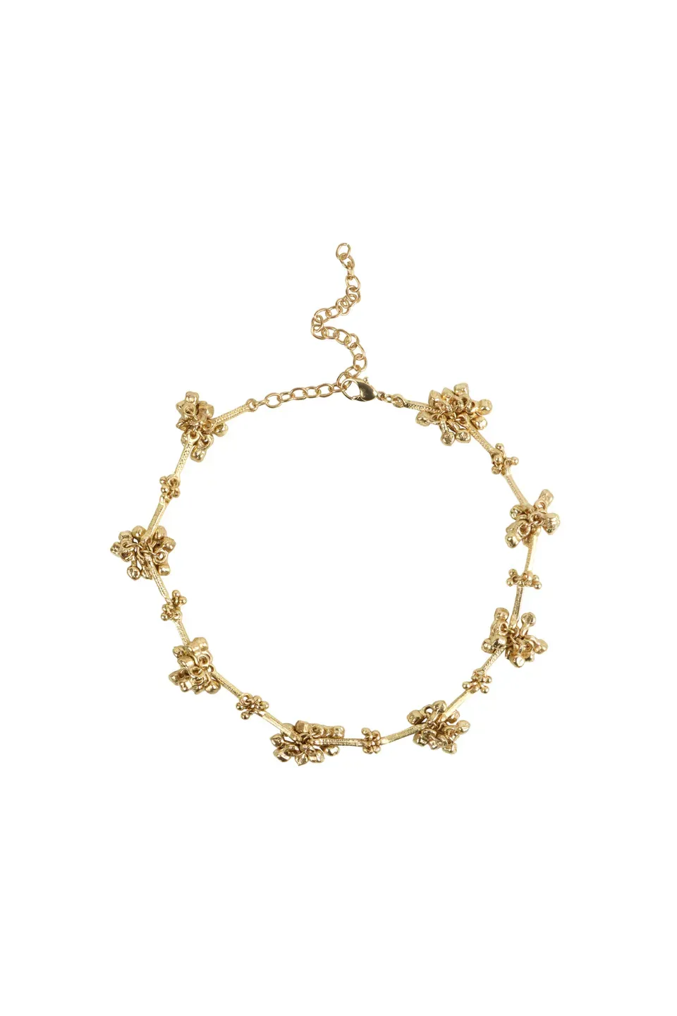 House of Tuhina Noor Ghungroo Grape collana grappolo oro