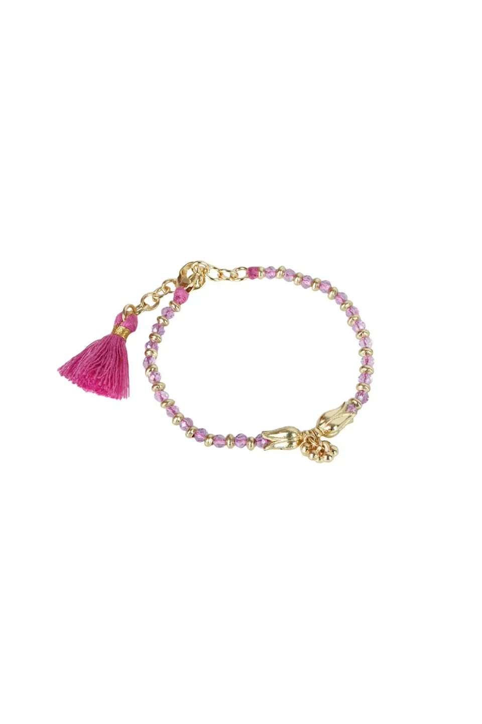 House of Tuhina Ziva bracciale oro sole intrecciato a mano