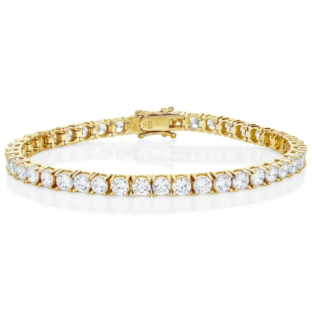 Diamond Treats Bracciale Tennis Oro 19 cm Argento 925 4 mm