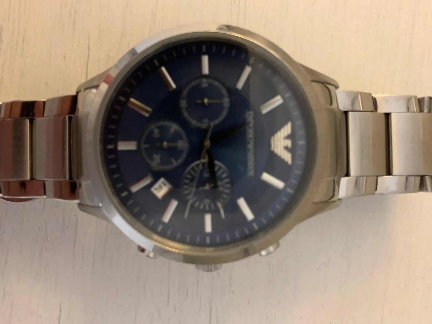 Emporio Armani Orologio Uomo Nero 43mm Quarzo Acciaio