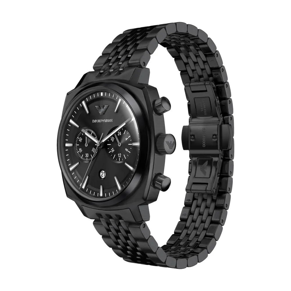 Emporio Armani Orologio Uomo Cronografo 40mm Nero Jet