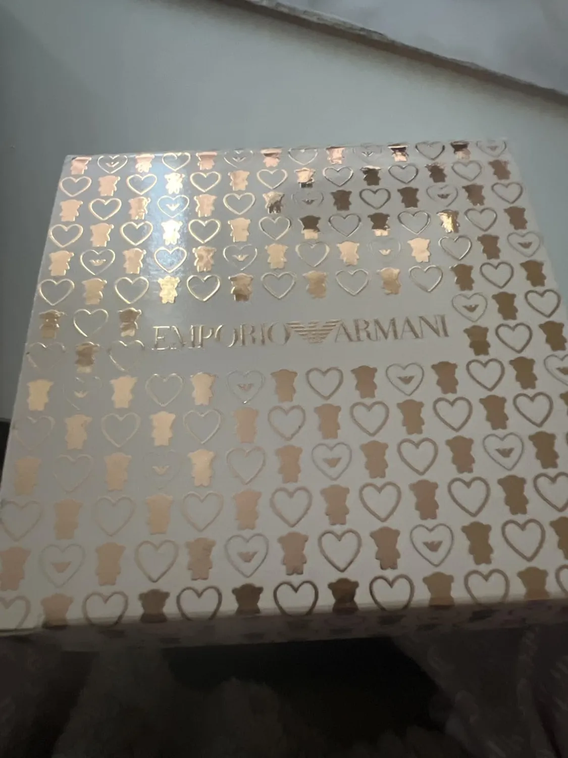 Emporio Armani orecchini perno ottone oro mais donna