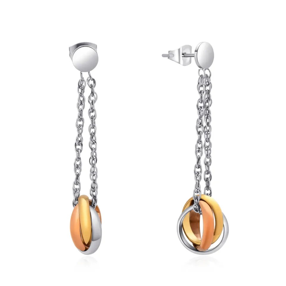 Dada Gioielli Trilogy Orecchini Anelli 12mm Acciaio Colorati