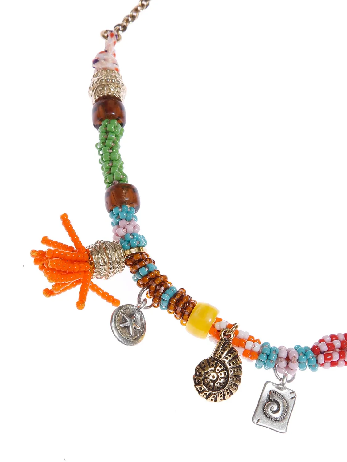 Rada Perline Colorate collana lunga multicolore charms