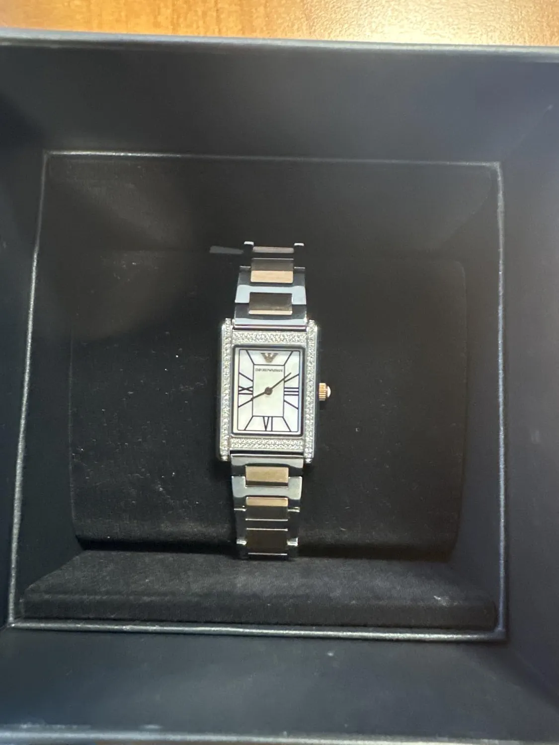 Emporio Armani orologio donna argento oro rosa quarzo