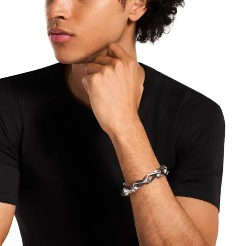 Emporio Armani EGS3302040 Bracciale Uomo Argento Catena