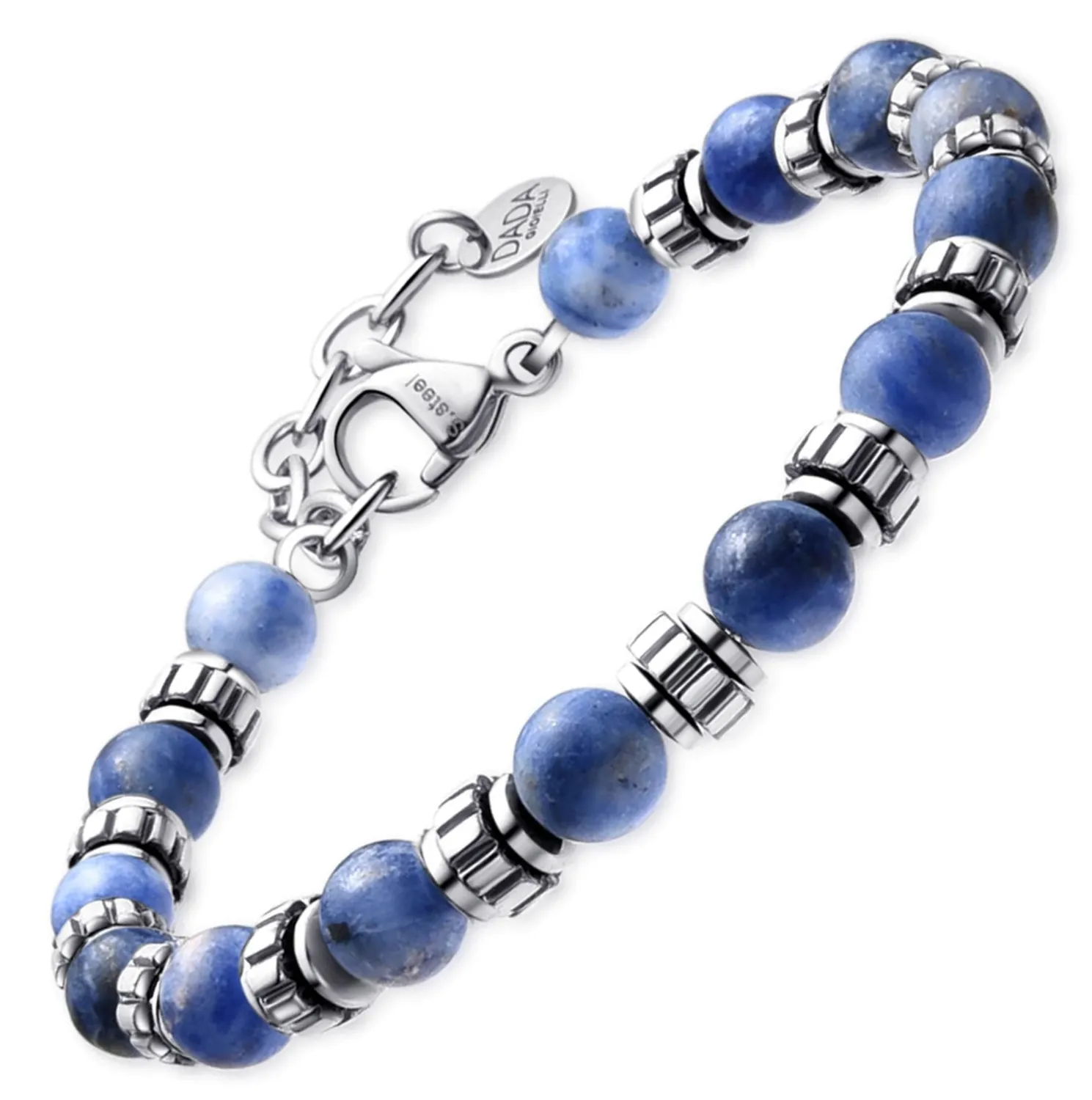 Dada Gioielli bracciale uomo agata nera 6mm pietra