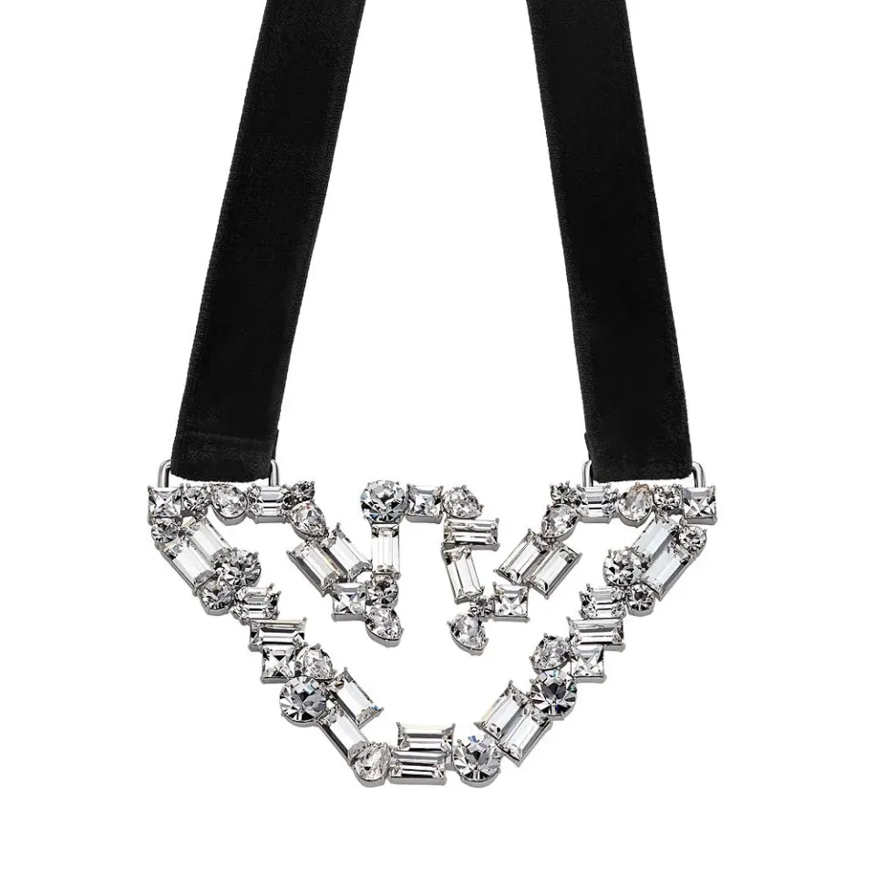 Emporio Armani EGS3049040 collana donna ottone cristalli argento