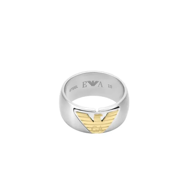 Emporio Armani EGS325404010 anello fascia multicolore spazzolato