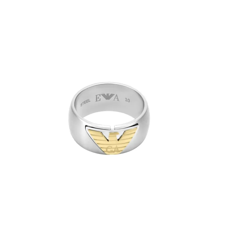 Emporio Armani EGS325404010 anello fascia multicolore spazzolato