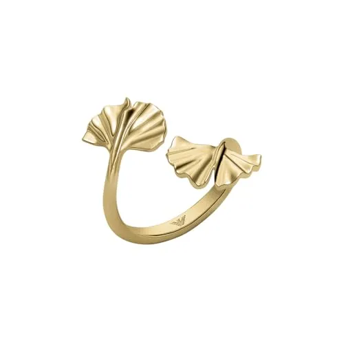Emporio Armani EGS3260710 Anello Ottone Dorato ginkgo 6.5