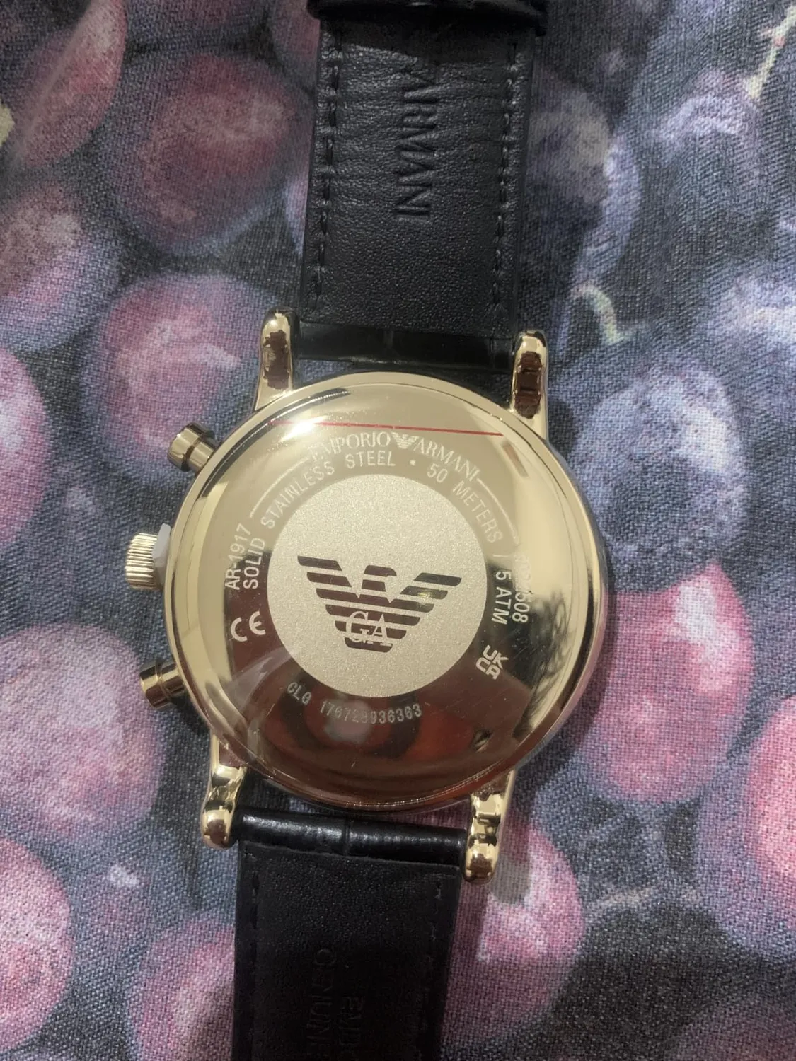 Emporio Armani Orologio Uomo Bianco Sporco Argento