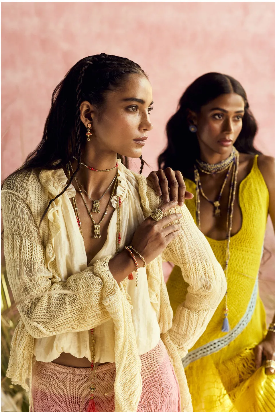 House of Tuhina Eshara bracciale corniola oro sole
