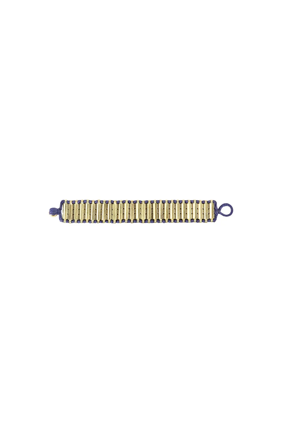 House of Tuhina Baisa Gold Ahilya bracciale nero