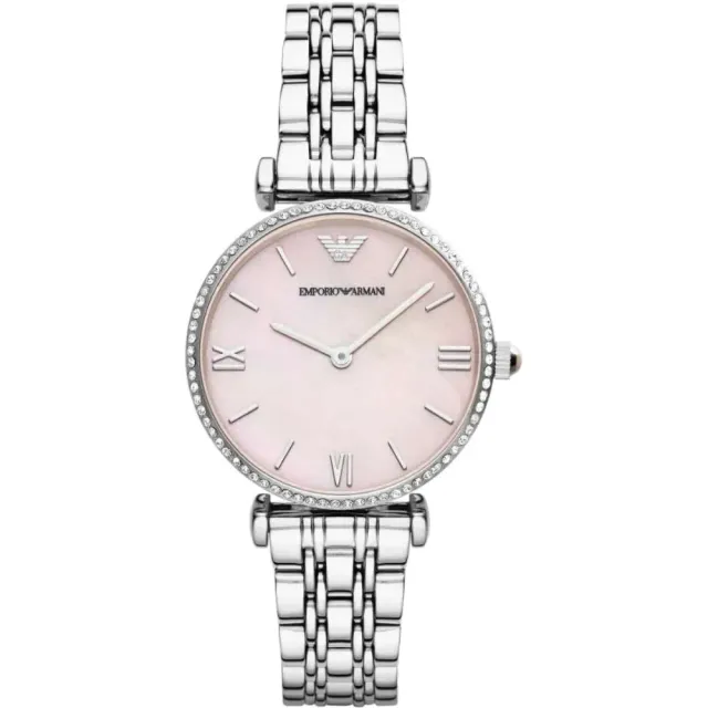 Emporio Armani Orologio Donna Argento Rosa Chiaro