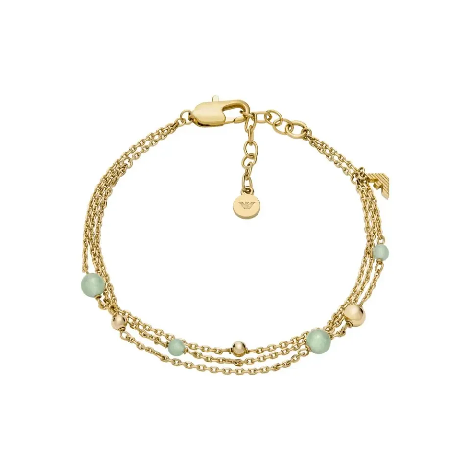 Emporio Armani Bracciale Oro Verde Perla 16+3 cm