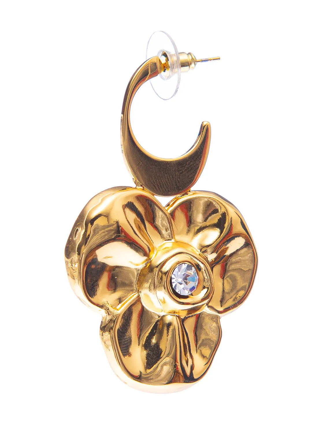 Rada Fiore Metallo orecchini argento con strass