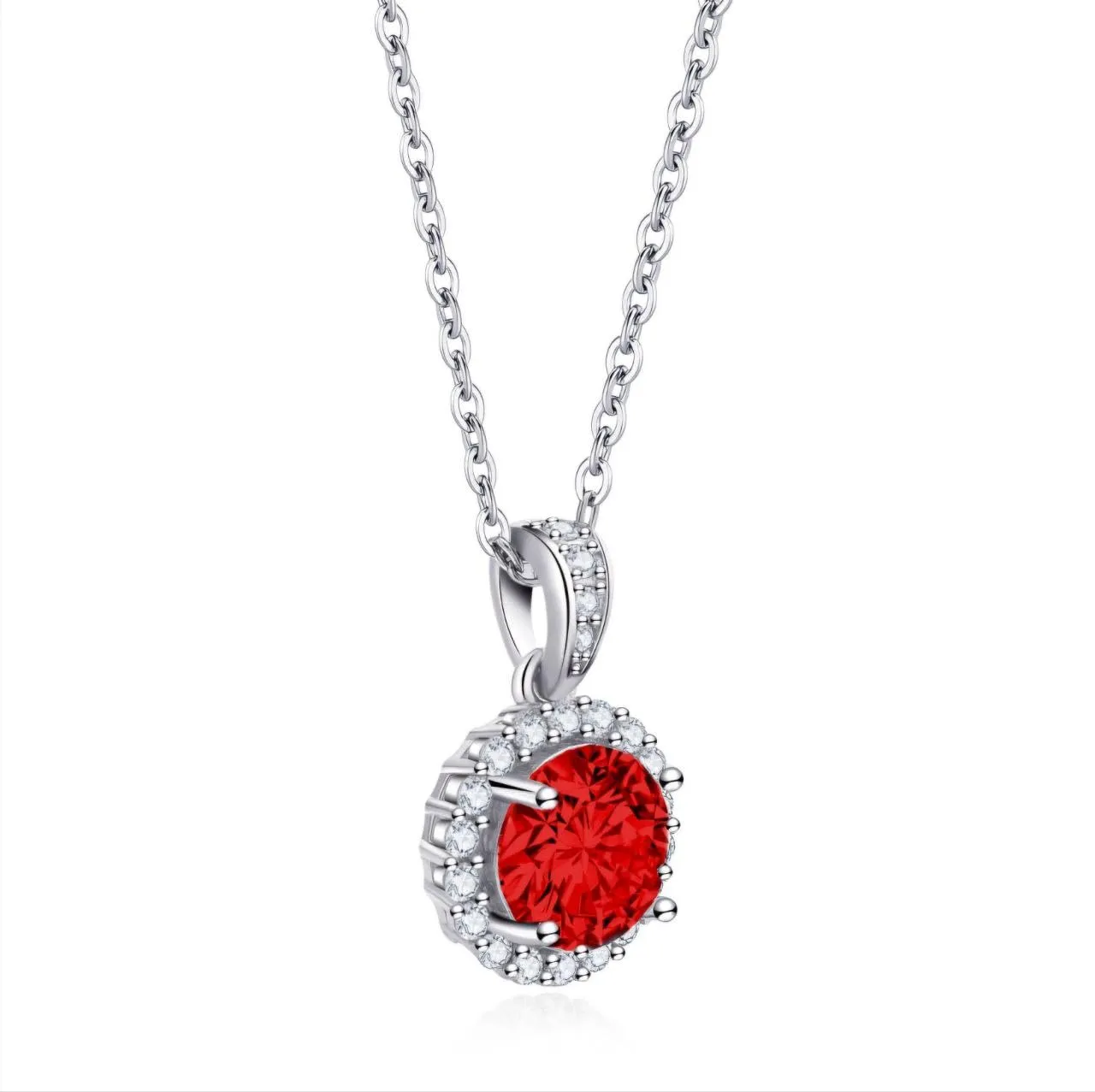Dada Gioielli Punto Luce collana 11mm rosso rubino
