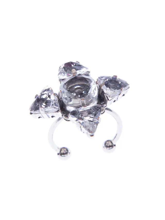 Rada Anello Triangoli Cristallo pietra tonda strass
