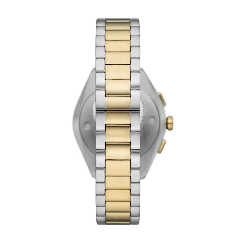 Emporio Armani cronografo uomo oro rosa verde 43 mm