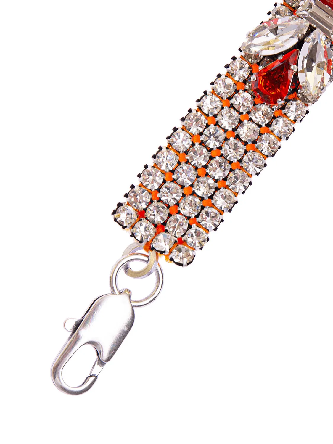 Rada Bracciale di strass con pietre centrali arancio