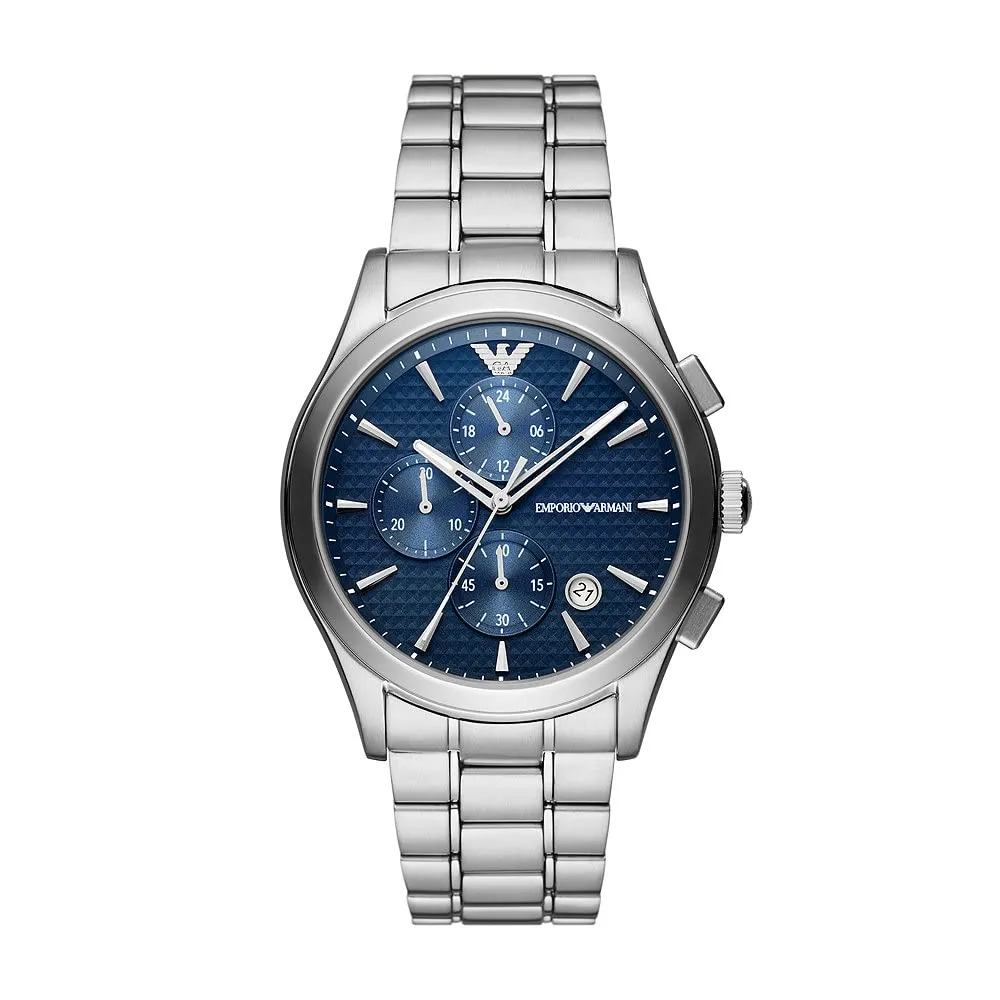 Emporio Armani Orologio Uomo Argento e Verde