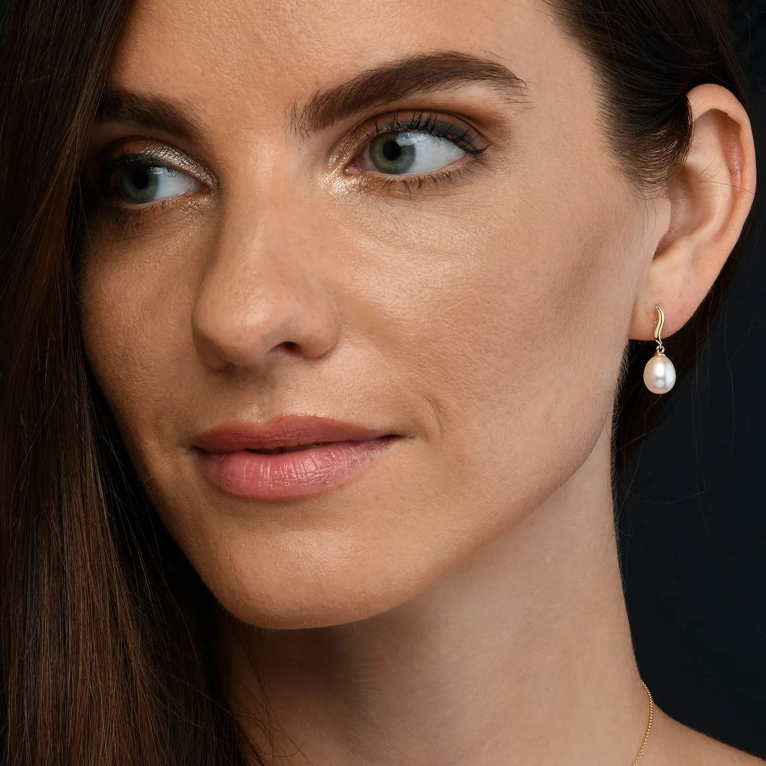 Diamond Treats Orecchini Perle Acqua Dolce Oro Giallo 9K Pendenti