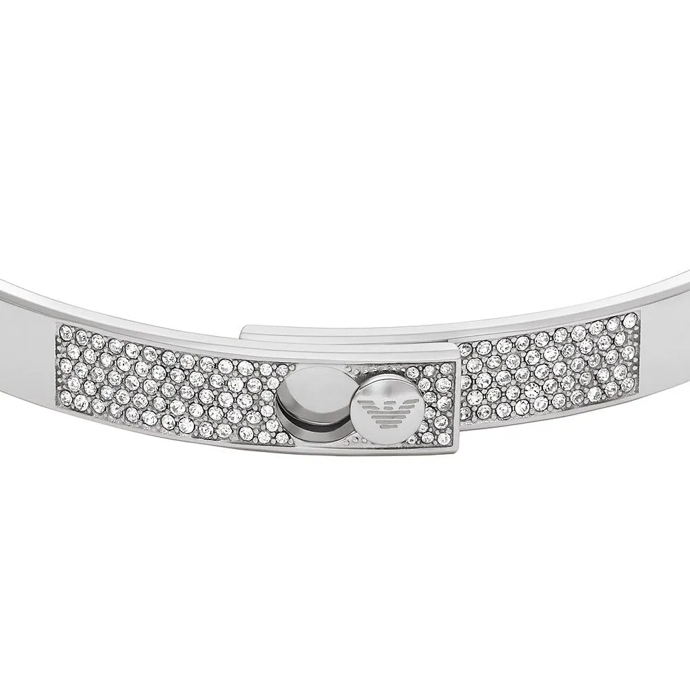 Emporio Armani bracciale acciaio Grigio Luna donna coulisse