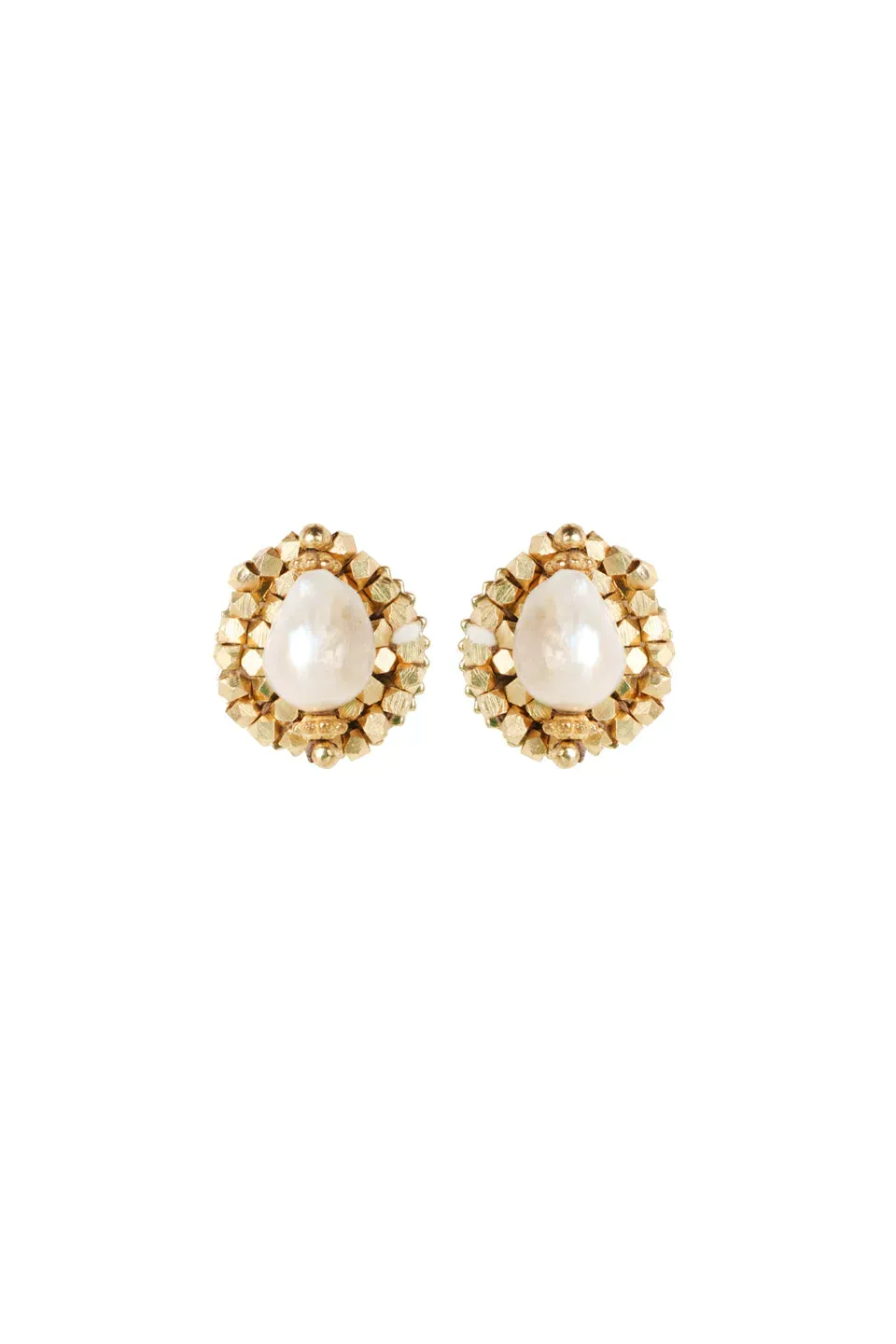 House of Tuhina Indri Baisa Gold orecchini lobo oro