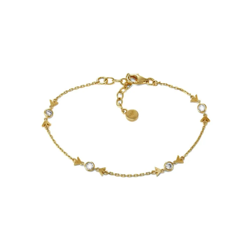 Emporio Armani bracciale donna oro giallo argento