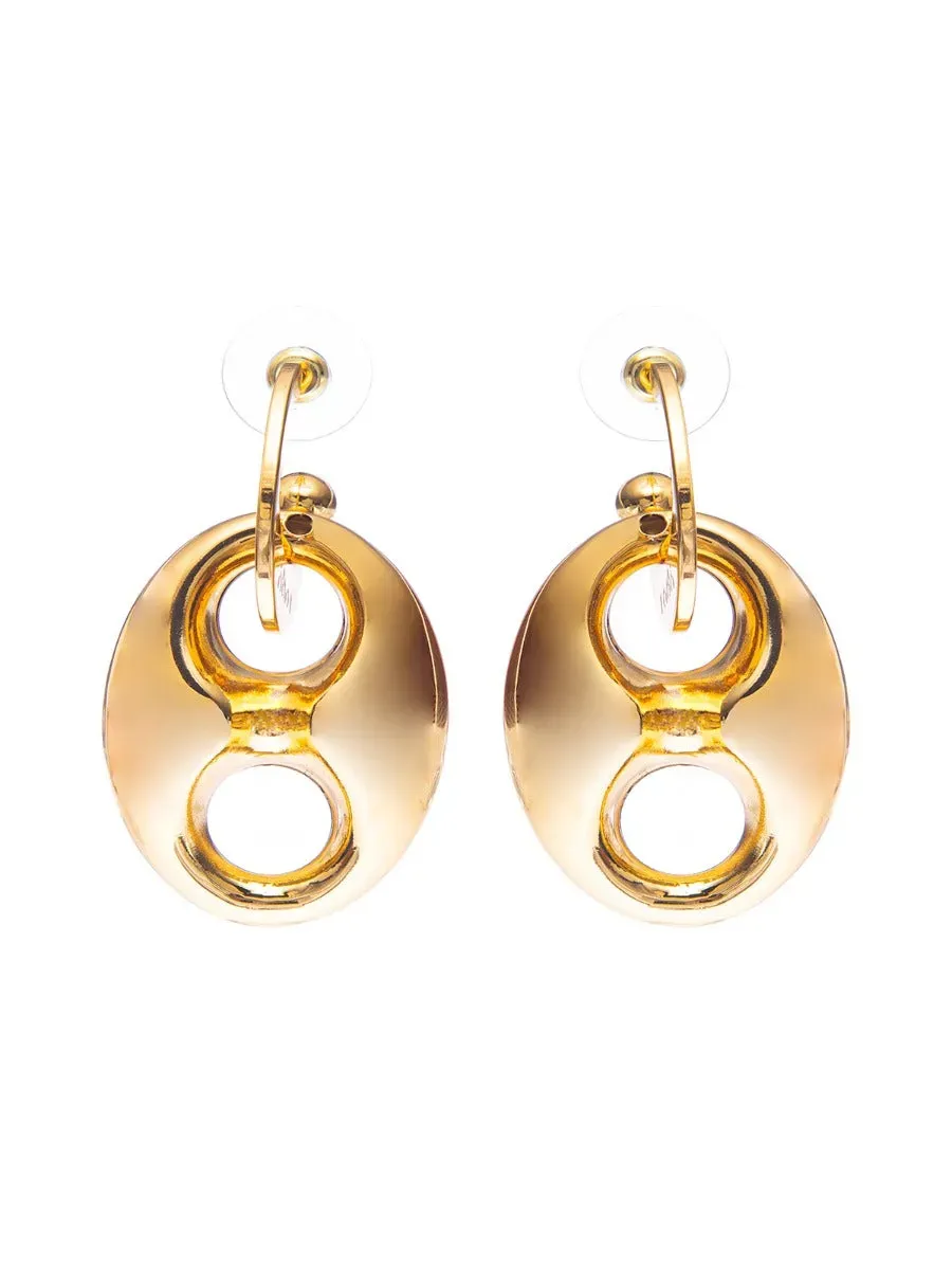 Rada Orecchini Marina pendente maglia oro argento