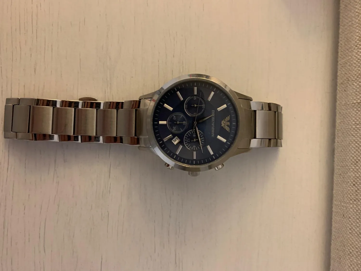Emporio Armani Orologio Uomo Nero 43mm Quarzo Acciaio