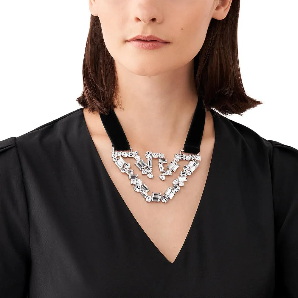 Emporio Armani EGS3049040 collana donna ottone cristalli argento