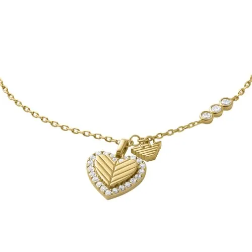 Emporio Armani bracciale donna oro giallo argento