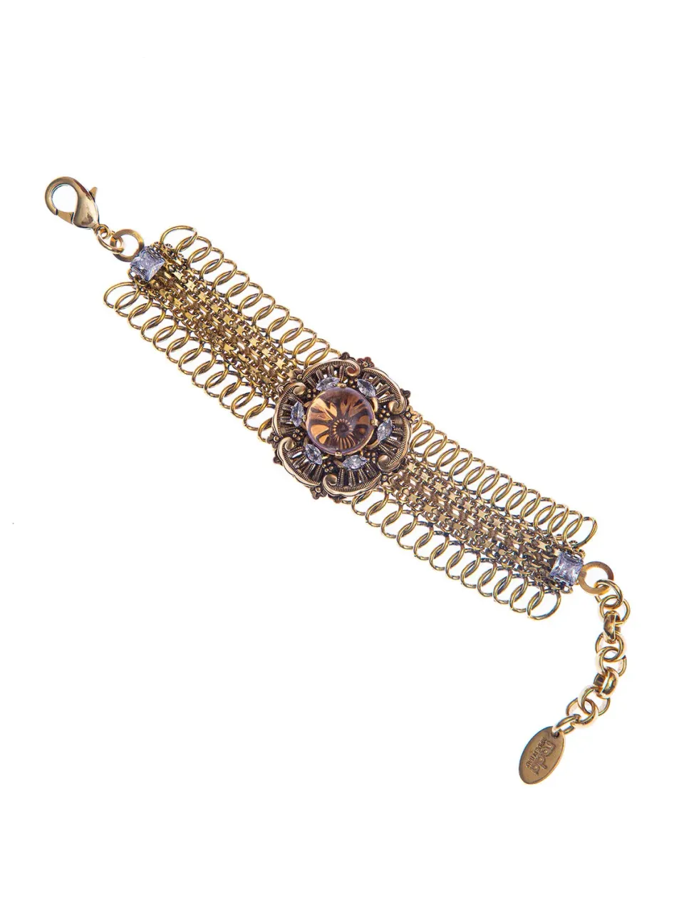 Rada Cabochon bracciale rosa catena larga