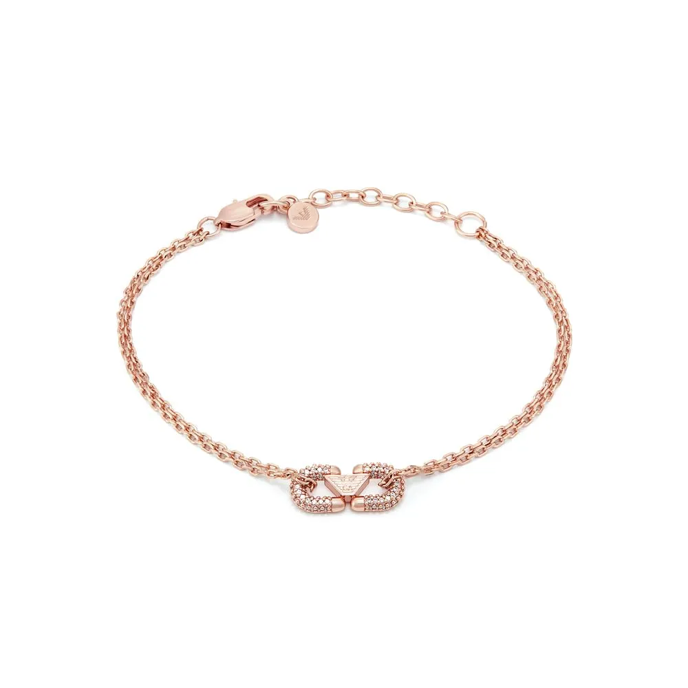 Emporio Armani Bracciale Oro Verde Perla 16+3 cm