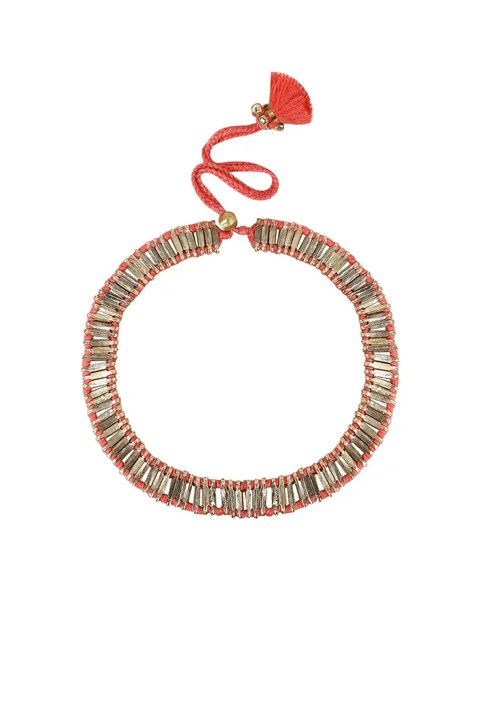 House of Tuhina Nabila collana oro bloom corallo