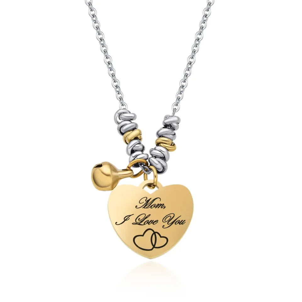 Dada Gioielli Collana Campanella Cuore Mamma Tutto Oro