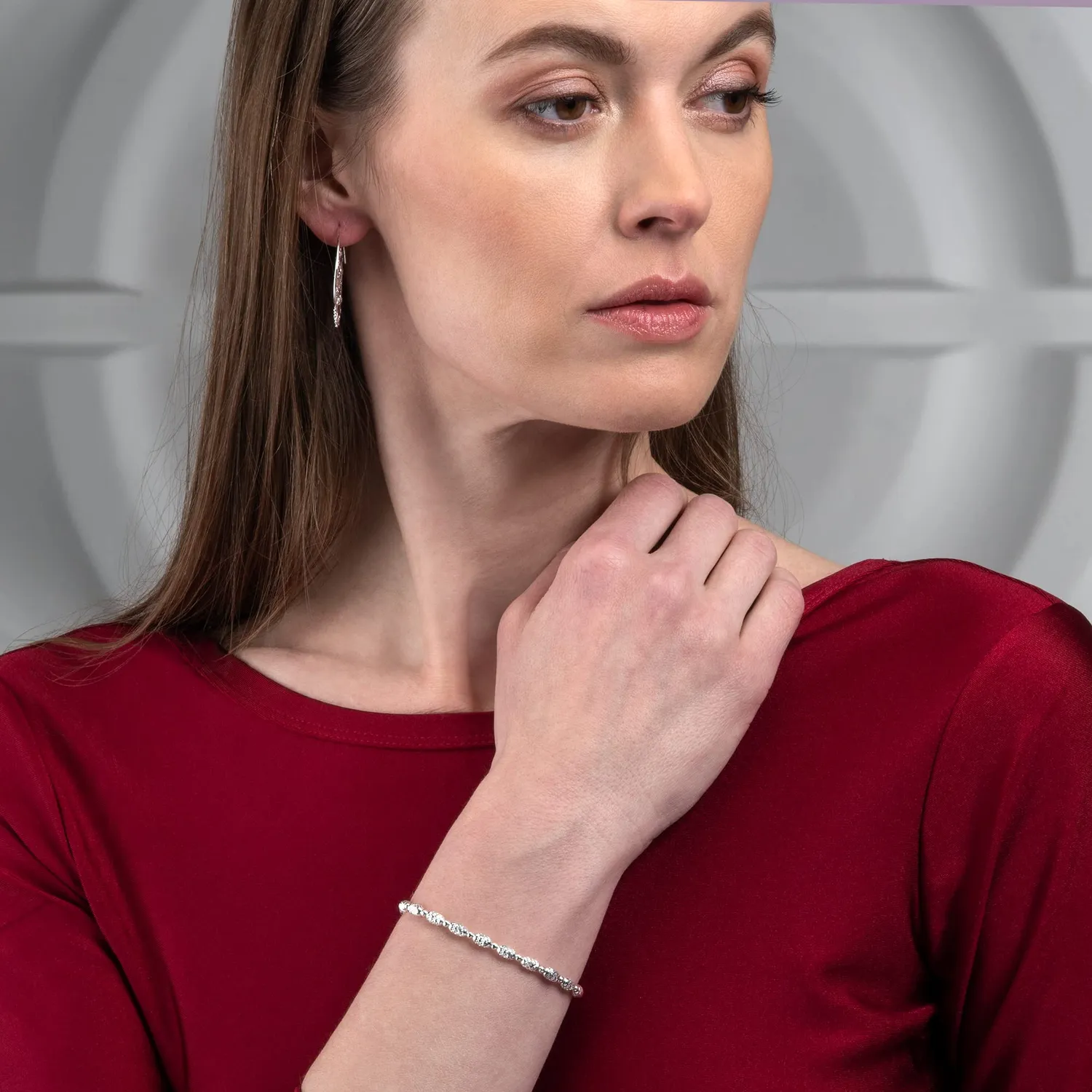 Diamond Treats Bracciale Donna Argento Taglio Diamante 925