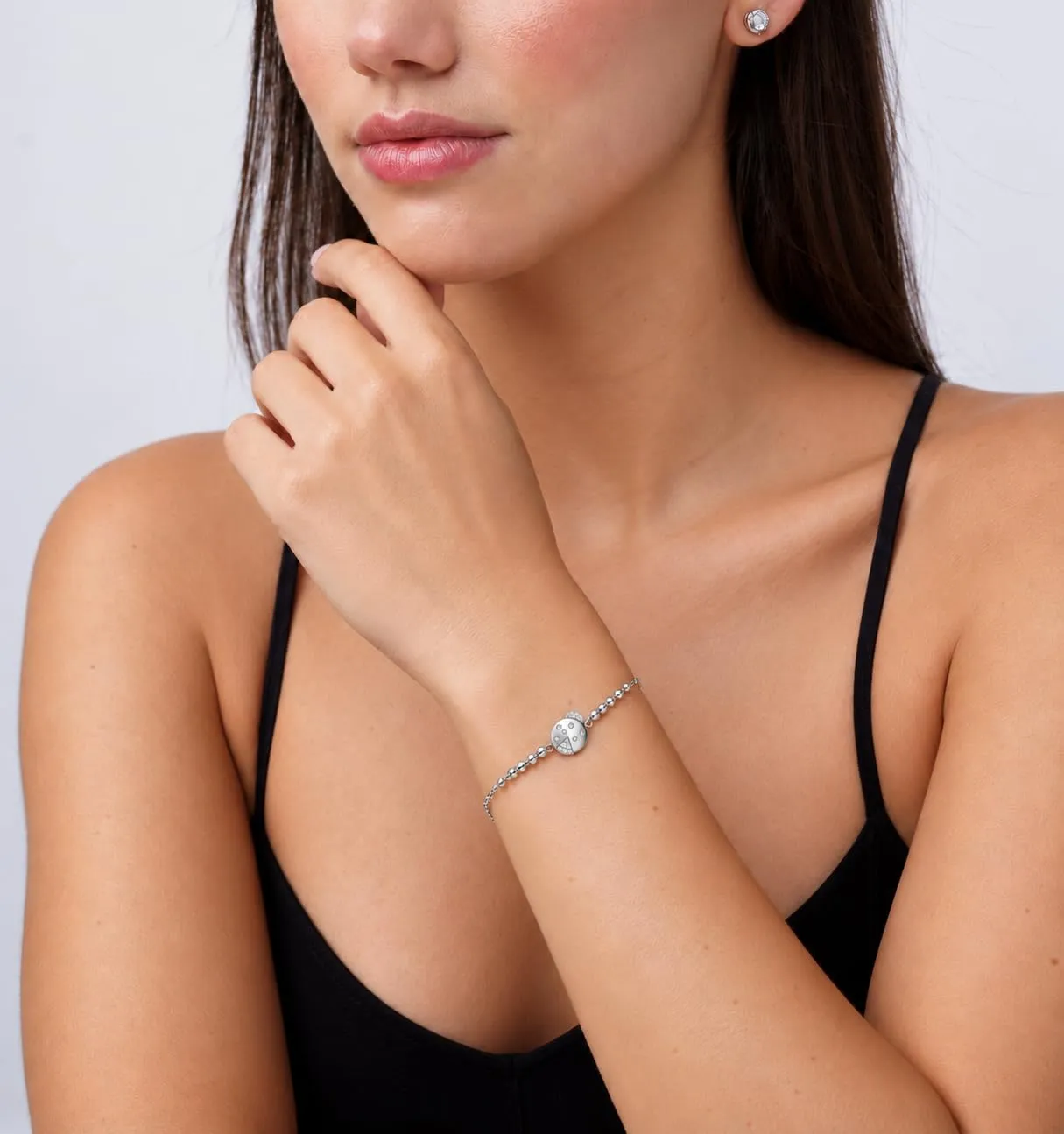 Dada Gioielli Portafortuna Bracciale Donna Quadrifoglio Zirconi