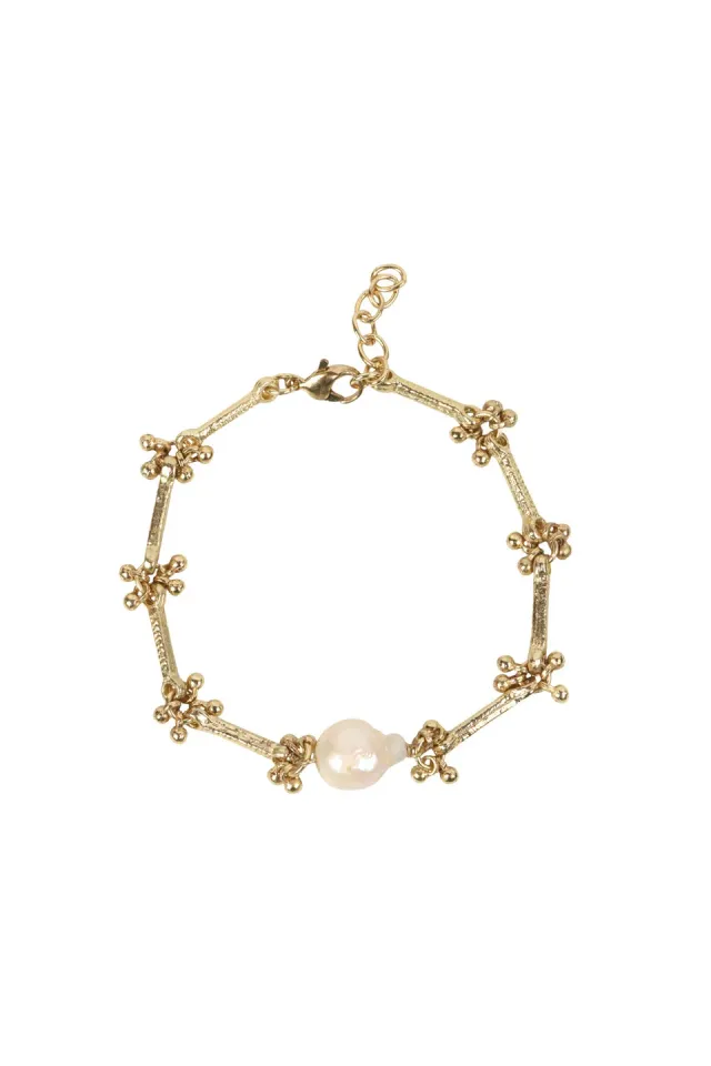 House of Tuhina Farha bracciale Baisa Gold fatto a mano