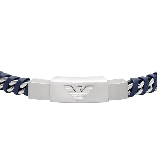Emporio Armani EGS3319040 Bracciale Uomo Acciaio Blu Navy