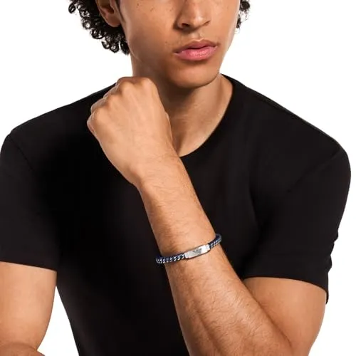 Emporio Armani EGS3319040 Bracciale Uomo Acciaio Blu Navy