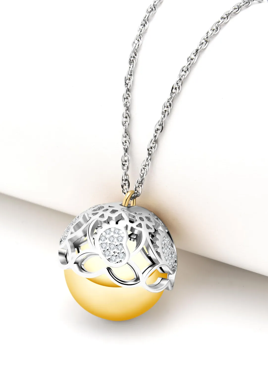 Dada Gioielli collana chiama angeli argento oro piedino