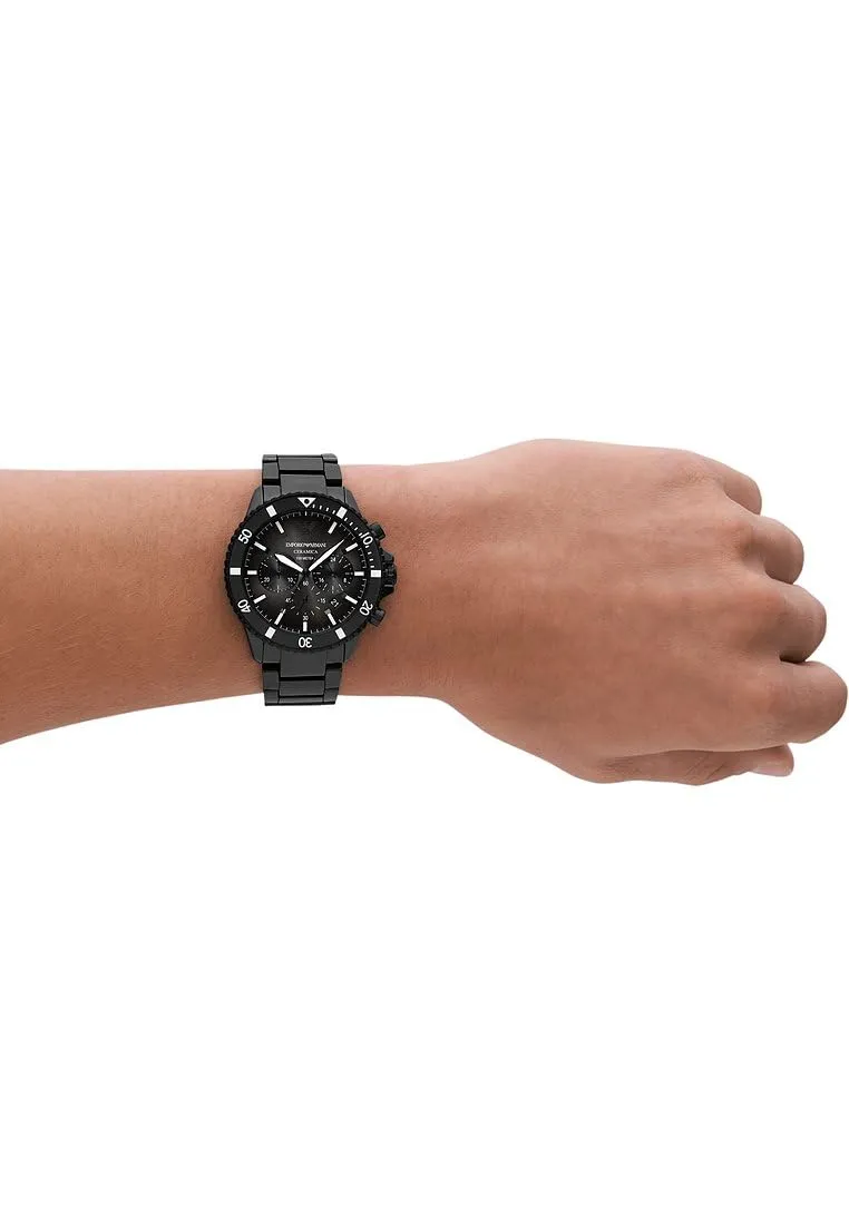 Emporio Armani World Explorer orologio nero grigio